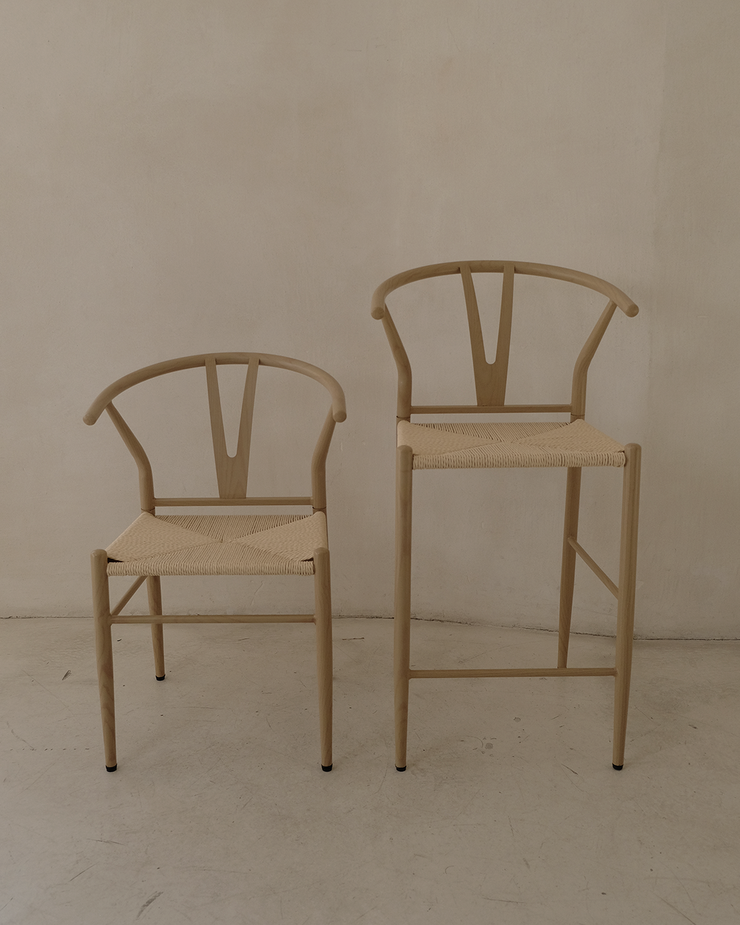 CLEO NATURAL WOOD - BAR CHAIR