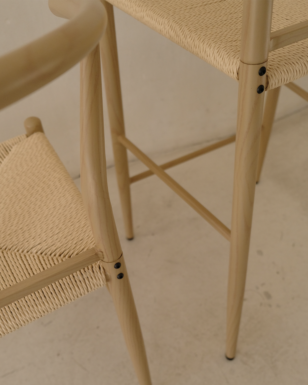 CLEO NATURAL WOOD - BAR CHAIR