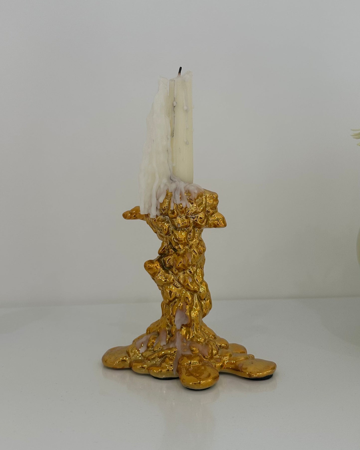 GOLD CANDLE HOLDER SMALL