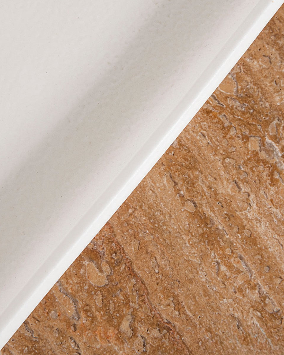 WHITE ROUNDED CORNERS TRAY