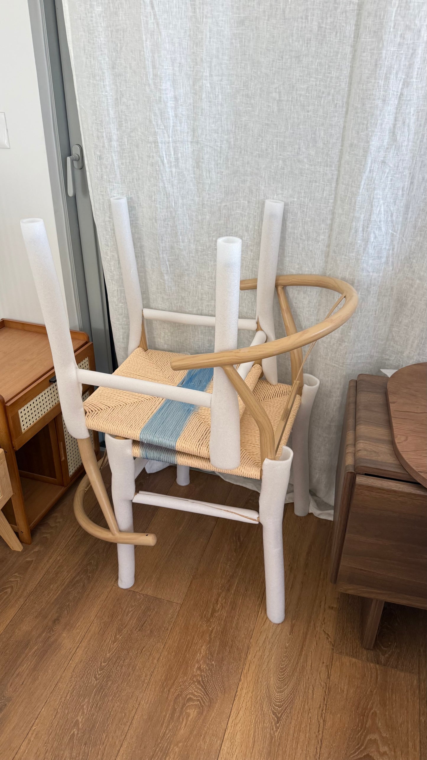 Set of 4 Cleo Natural wood -  תצוגה איסוף עצמי בלבד