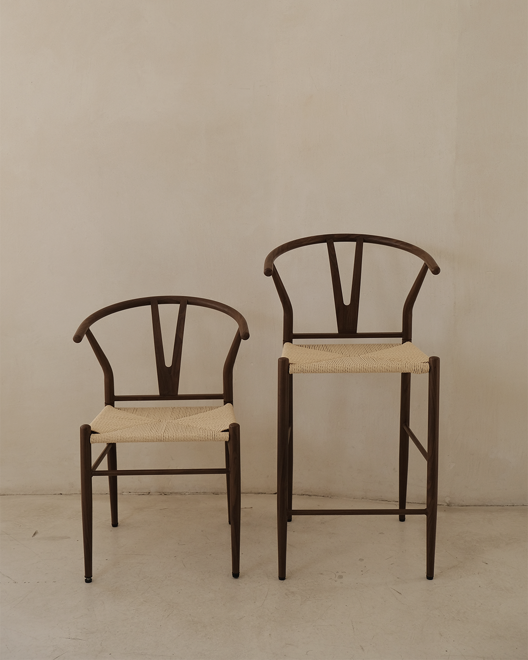 CLEO WALNUT - BAR CHAIR