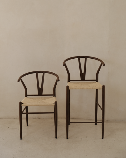 CLEO WALNUT - BAR CHAIR