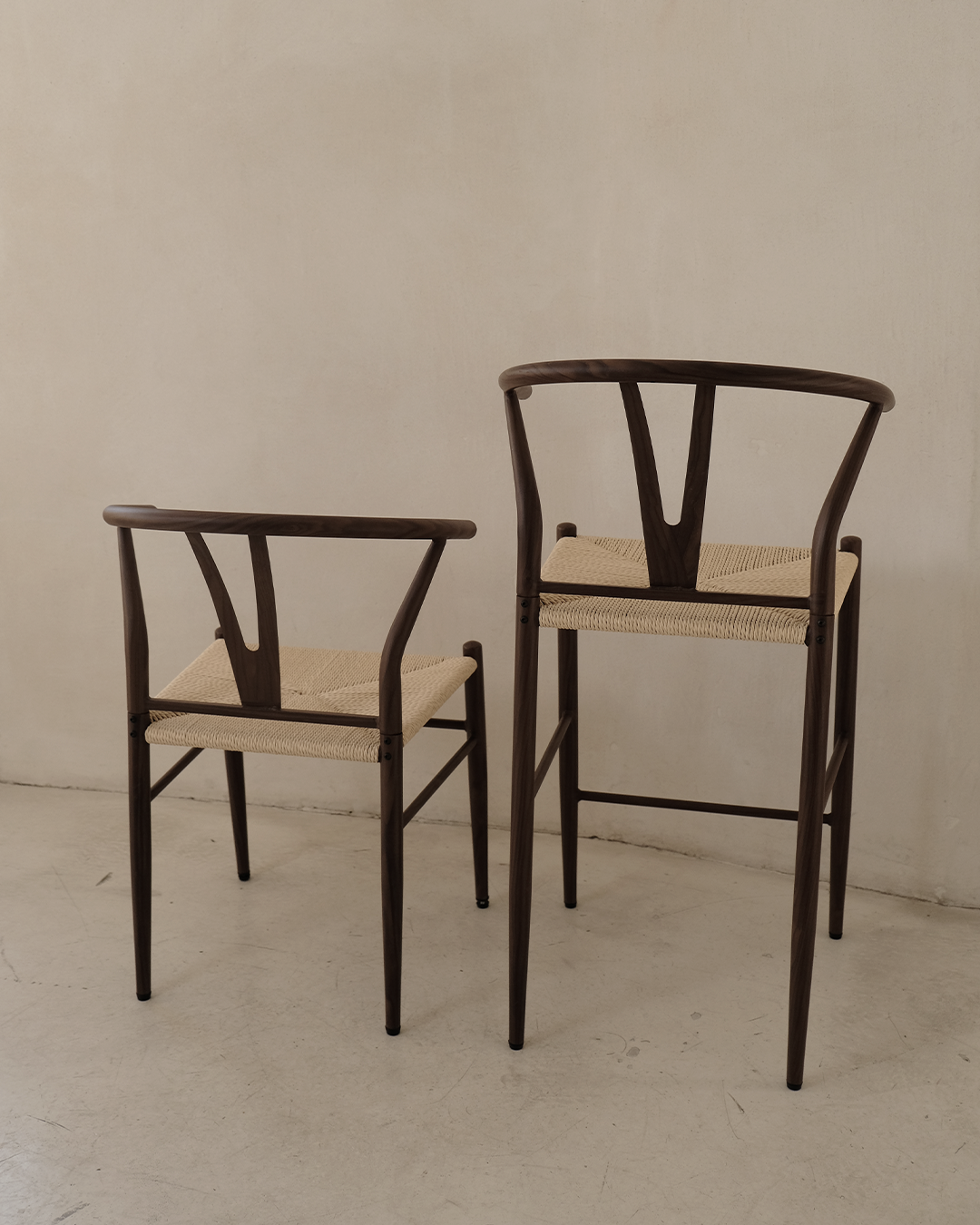 CLEO WALNUT - BAR CHAIR