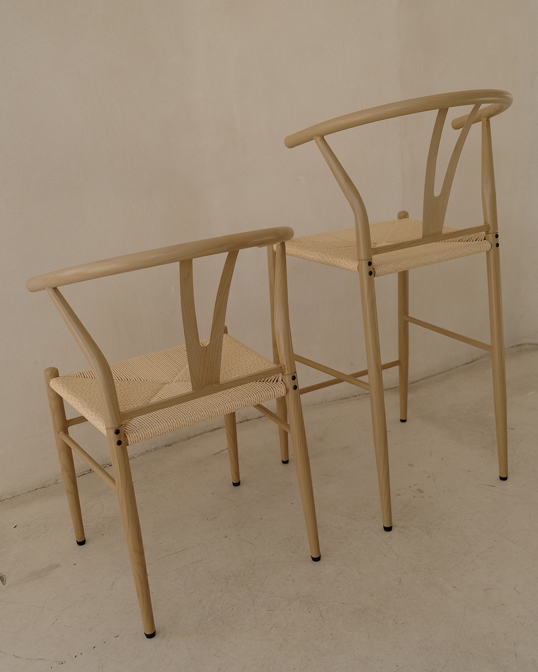 CLEO NATURAL WOOD - BAR CHAIR