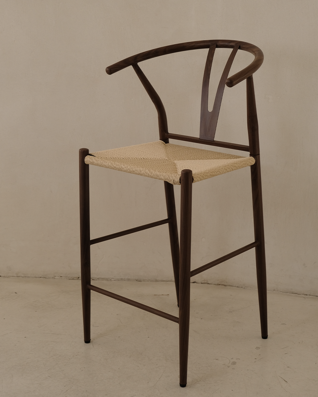 CLEO WALNUT - BAR CHAIR