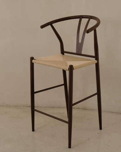 CLEO WALNUT - BAR CHAIR