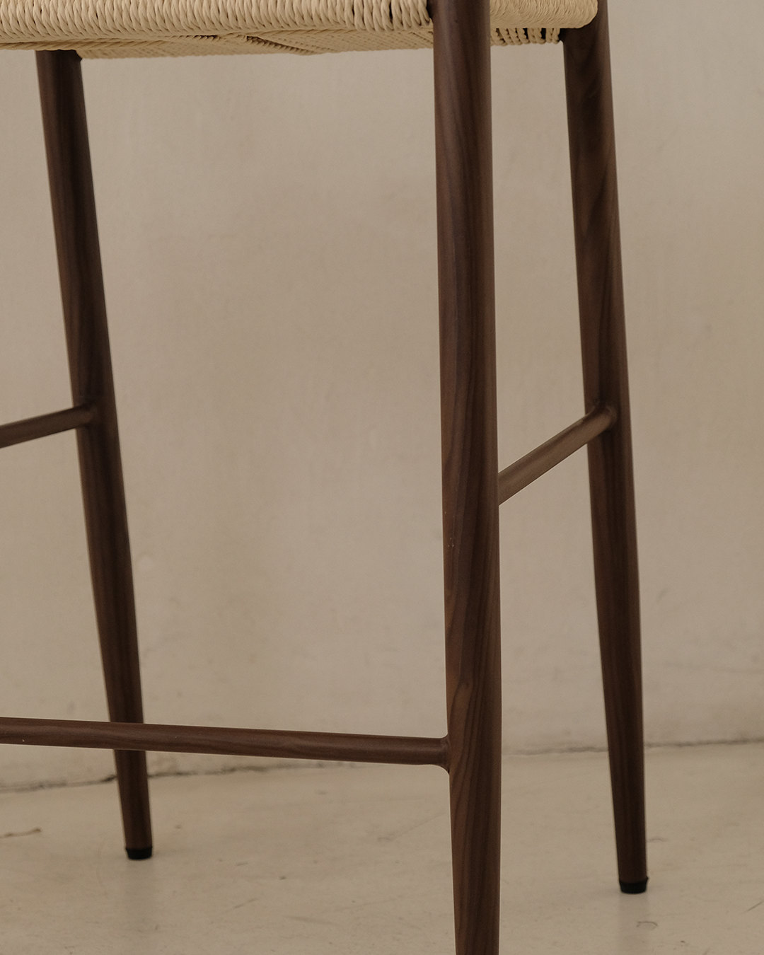 CLEO WALNUT - BAR CHAIR