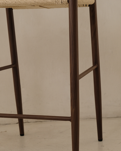 CLEO WALNUT - BAR CHAIR