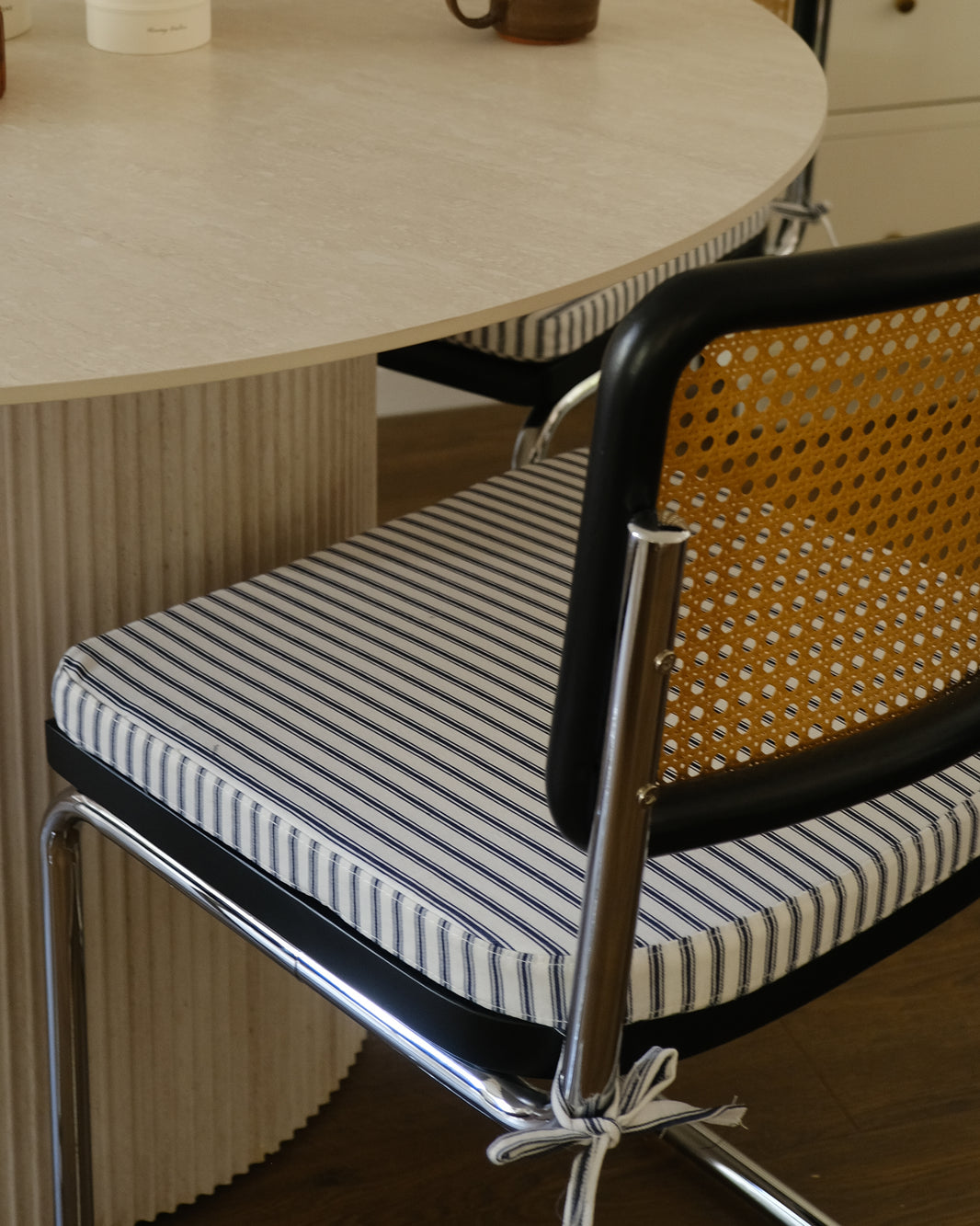 Lison's Pillow - Blue Stripes